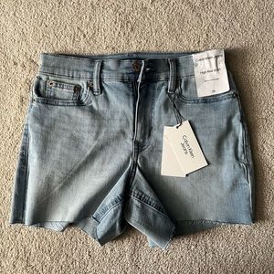 Calvin Klein high rise denim shorts size 26